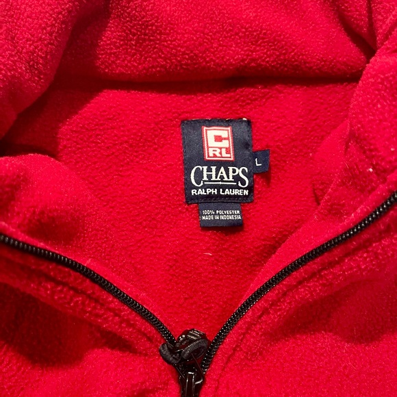 Chaps Ralph Lauren Zipper Crew neck size L - Picture 3 of 4